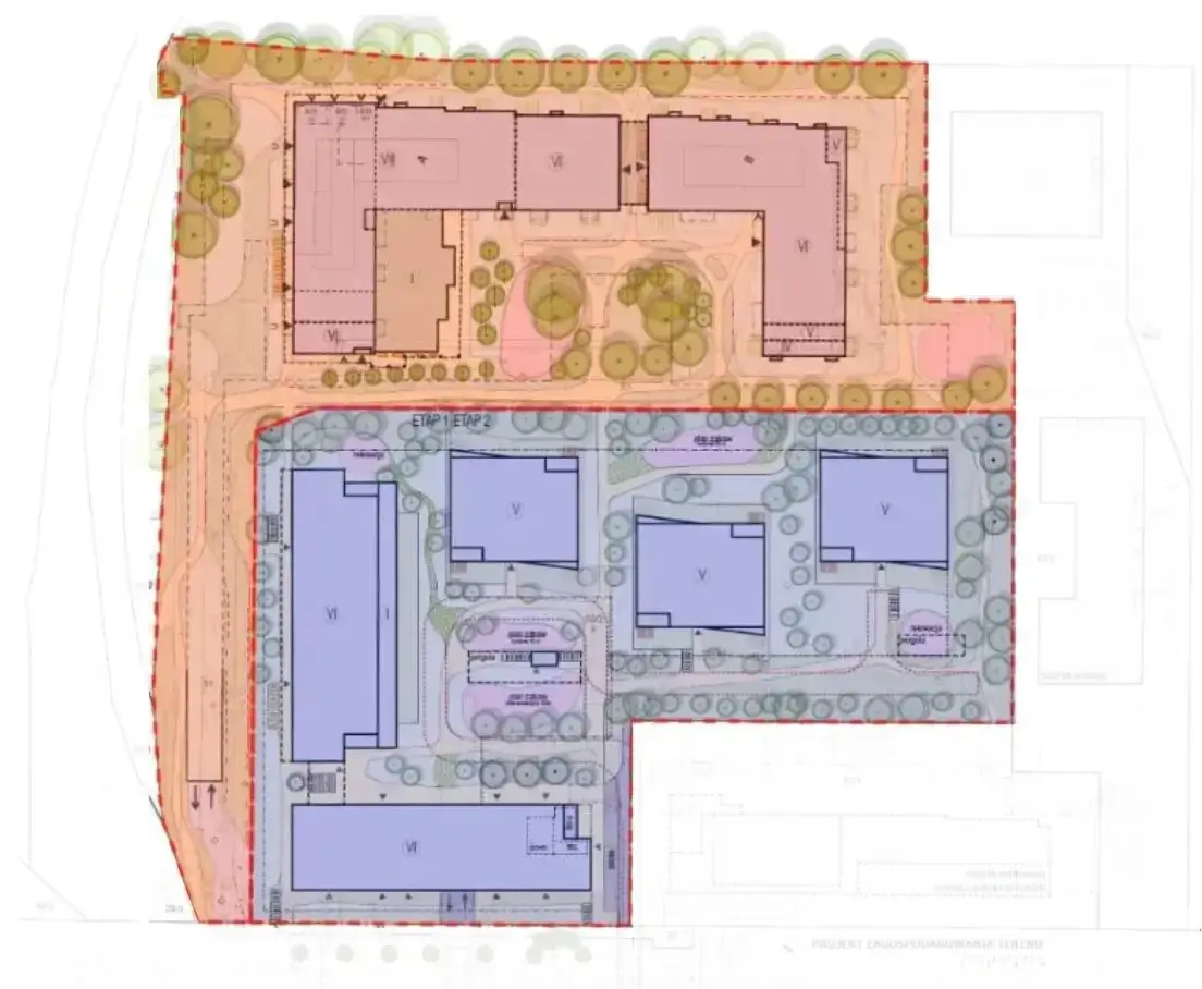 Plan zagospodarowania terenu inwestycji Dialogu Przasnyska 6b